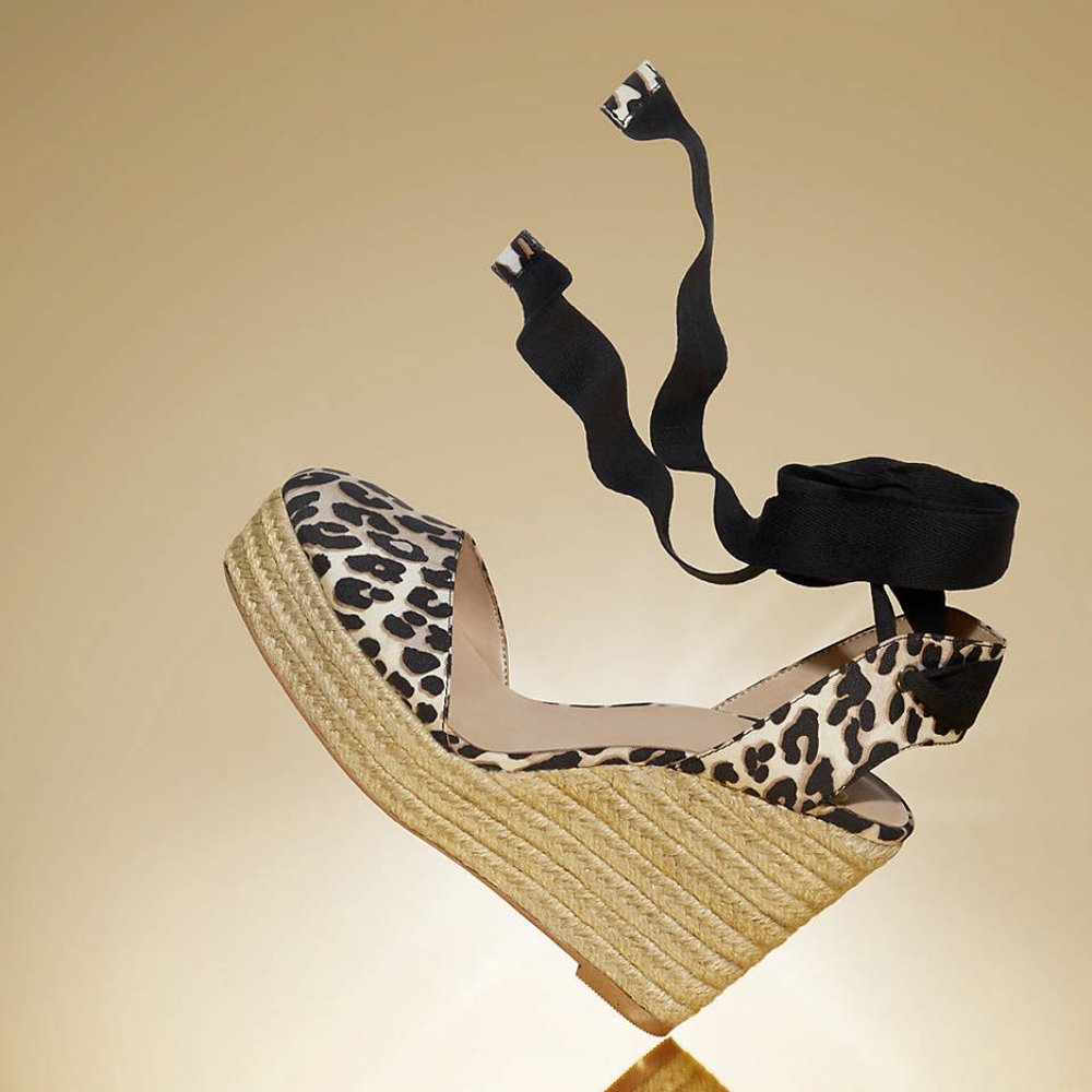 NIB! JLO by Jennifer Lopez Meenk Espadrille Wedge Sandals - Picture 7 of 8